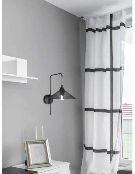 Lampă de perete KIRUNA 1xE27/40W/230V neagră