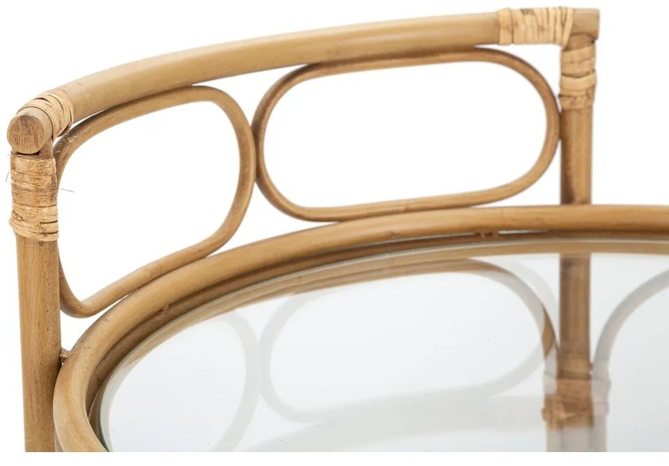 Măsuță de servire cu roți din metal ø 51 cm Panama – Mauro Ferretti