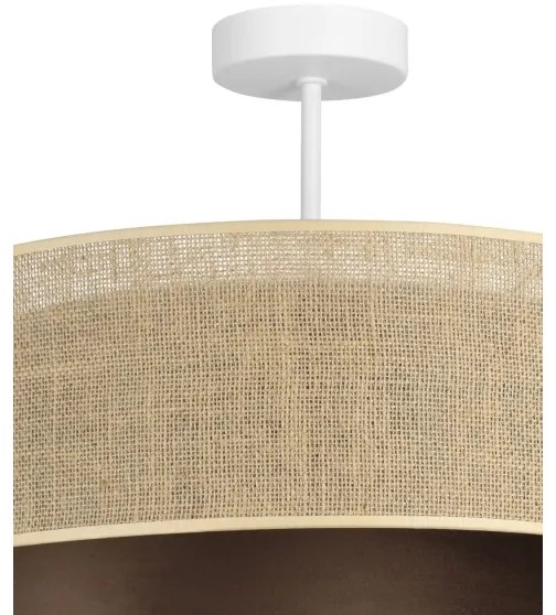 Lustră aplicată SARTA 1x E27/60W/230V Ø 45 cm maro/iută