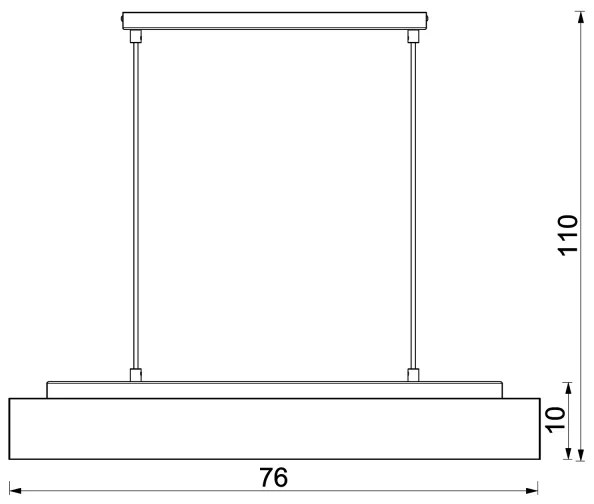 Lustră pe cablu MAISON 4xGU10/8W/230V maro