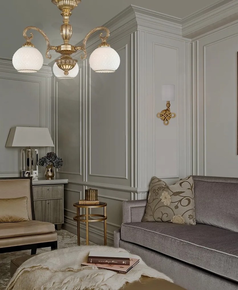 Lustra aplicata clasica cu 3 brate design italian 8500
