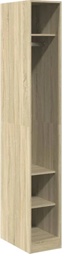 vidaXL Șifonier, stejar sonoma, 30x50x200 cm, lemn prelucrat