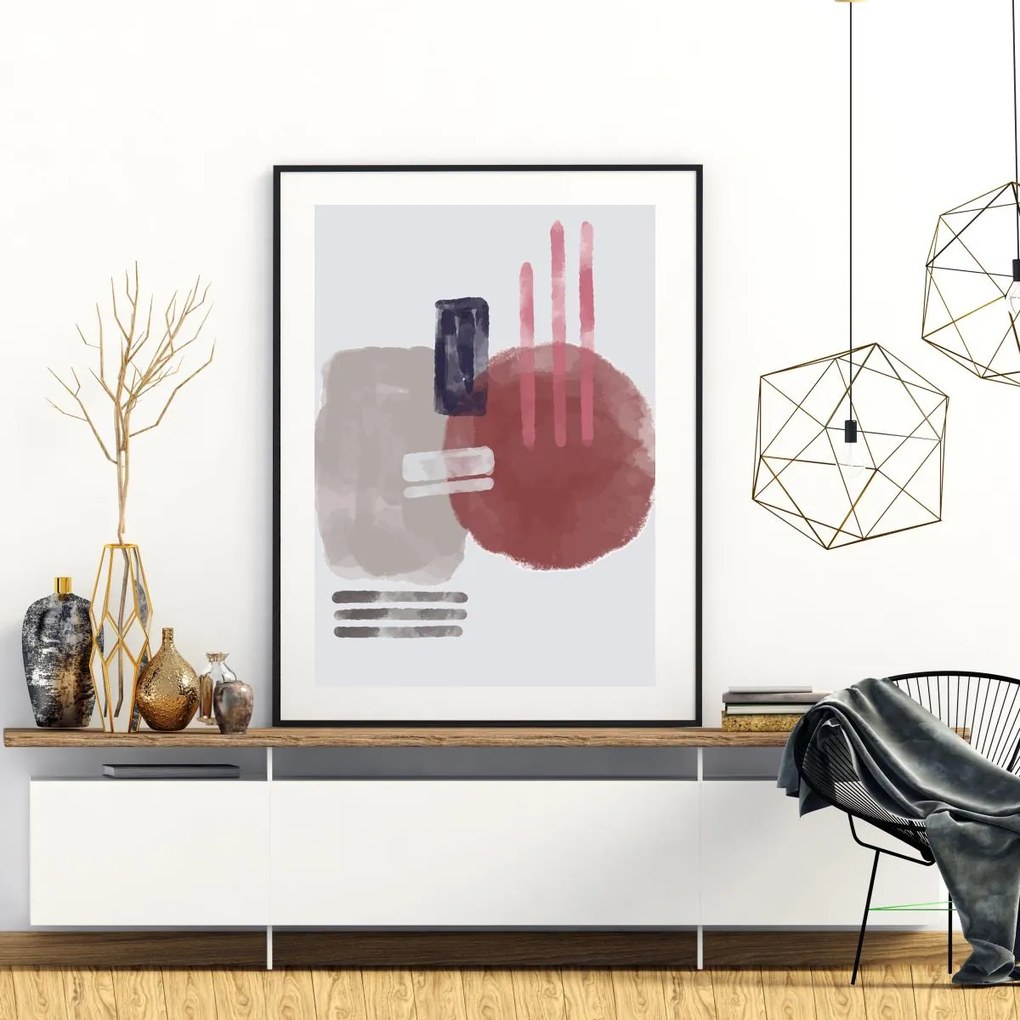 Poster - Abstracție pictată (A4)