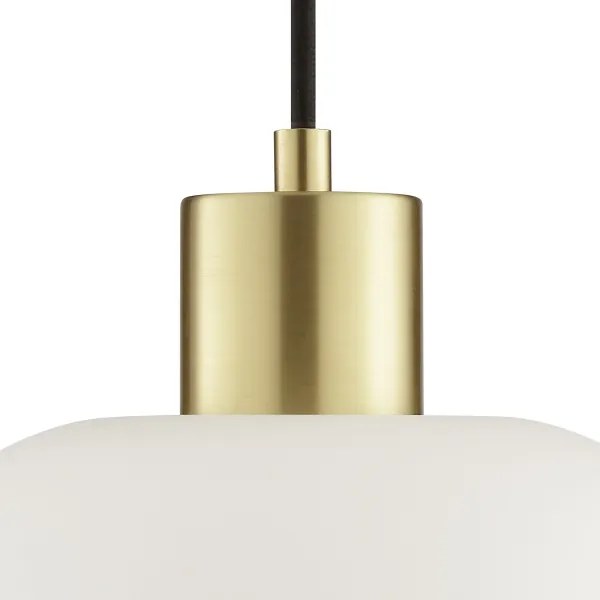 Brilliant - Lustră suspendată pe cablu FANNY 1xE27/20W/230V, Ø 22 cm, alamă