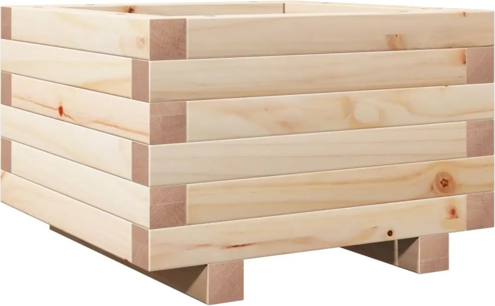 vidaXL Jardinieră de grădină, 40x40x26,5 cm, lemn masiv de pin