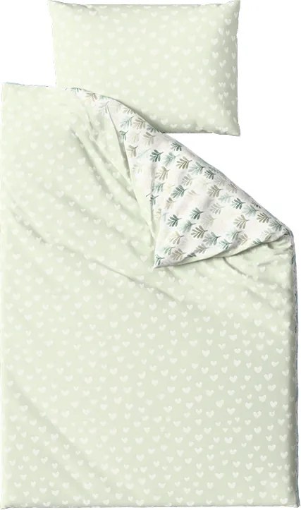 Lenjerie de pat din microfibra HEARTS & TREES verde Dimensiune lenjerie de pat: 70 x 90 cm | 140 x 220 cm