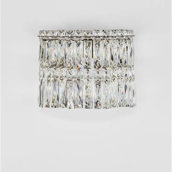Aplica de perete LED crom, cristale sticla NUVIA