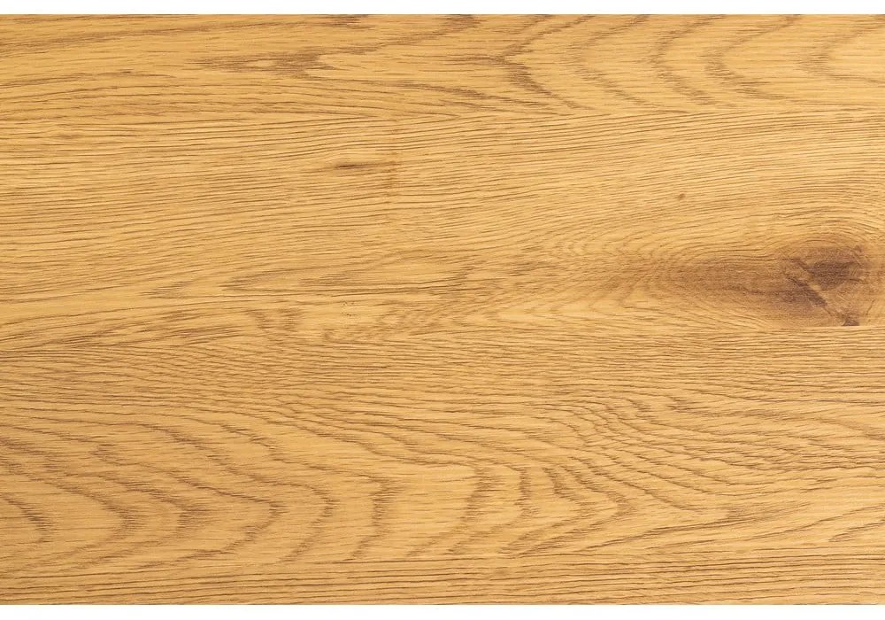 Bibliotecă neagră în decor de stejar 85x141 cm Swindon - Actona