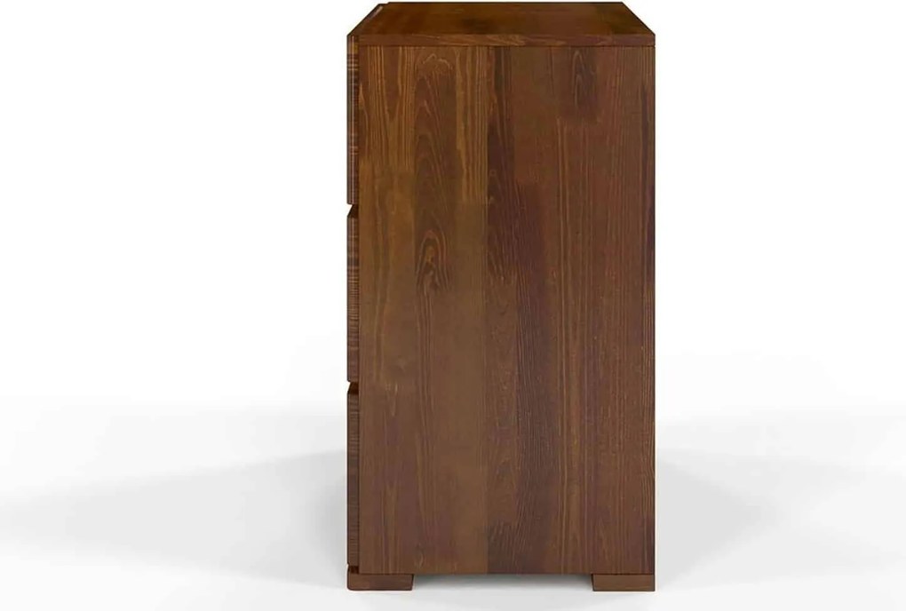 Comodă lemn masiv TerraCraft Pin 3 Sertare, 80 × 45 × 81 cm - Natural