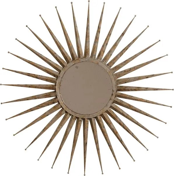 Oglinda de perete, din metal, Oriental Sun