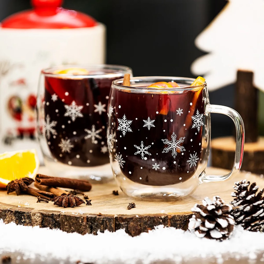 Pahare termo 4Home Hot&Cool Snowflake 350 ml,2 buc.