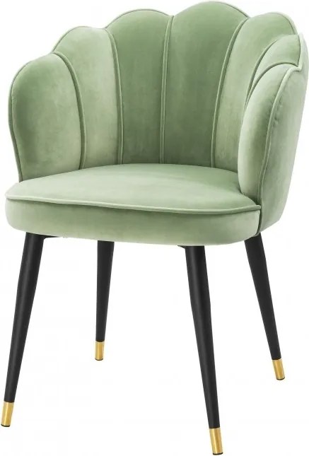 Scaun elegant design LUX Bristol catifea verde 113544 HZ