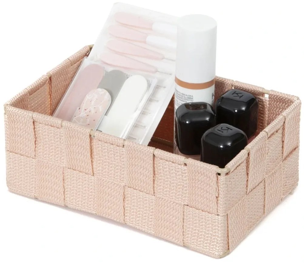 Organizator pentru sertare Compactor TEX M,18 x 12 x 7 cm, roz, M