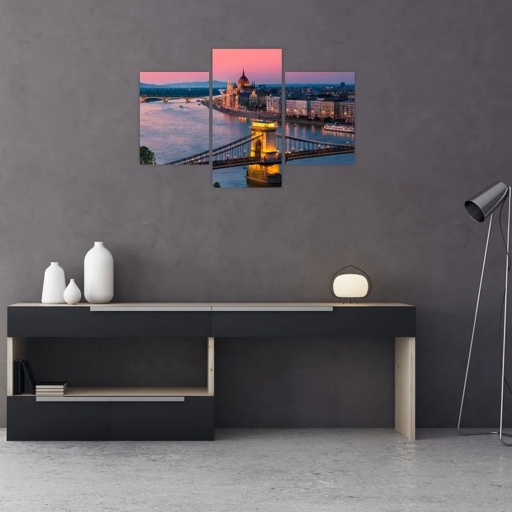 Tablou - Panorama orașului Budapesta, Ungaria (90x60 cm)