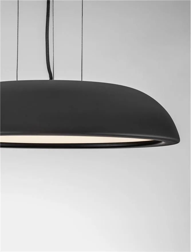 Lustra LED suspendata stil modern FELICIA negru 45cm