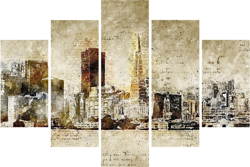 Tablou - Oraș artistic (150x105 cm)