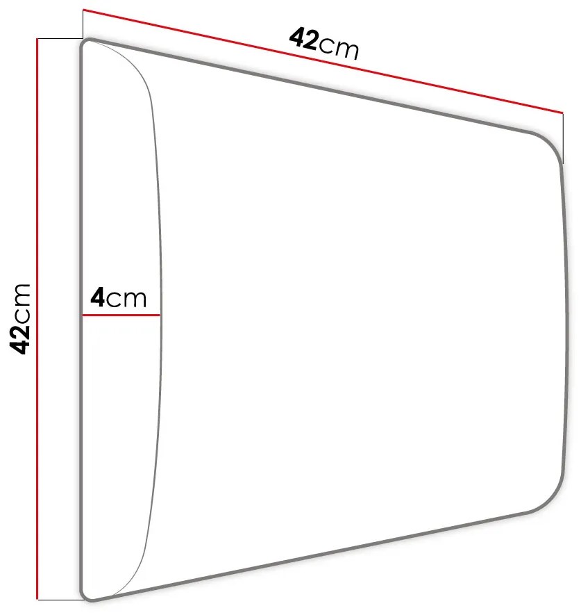 Panou de perete tapițat Pazara 42x42 (piele ecologică soft 011 (Negru). 1054178