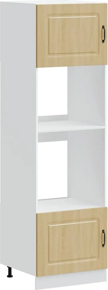 vidaXL Dulapuri pentru cuptor 2 buc Kalmar stejar sonoma lemn prelucrat