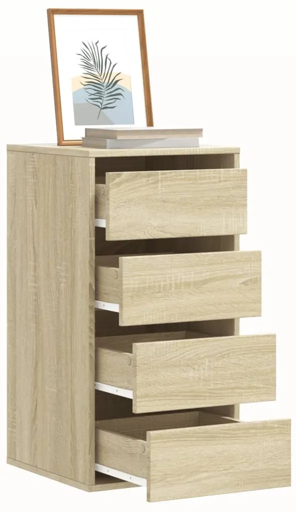 vidaXL Dulap colț cu sertare stejar sonoma 40x41x76 cm lemn prelucrat