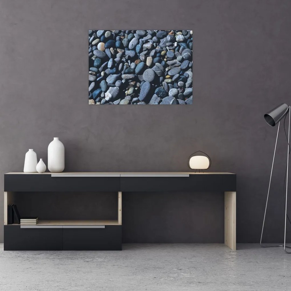 Tabloul cu pietre pe plajă (70x50 cm)