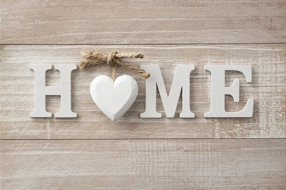 Tapet autoadeziv cu inscripția Home în design vintage