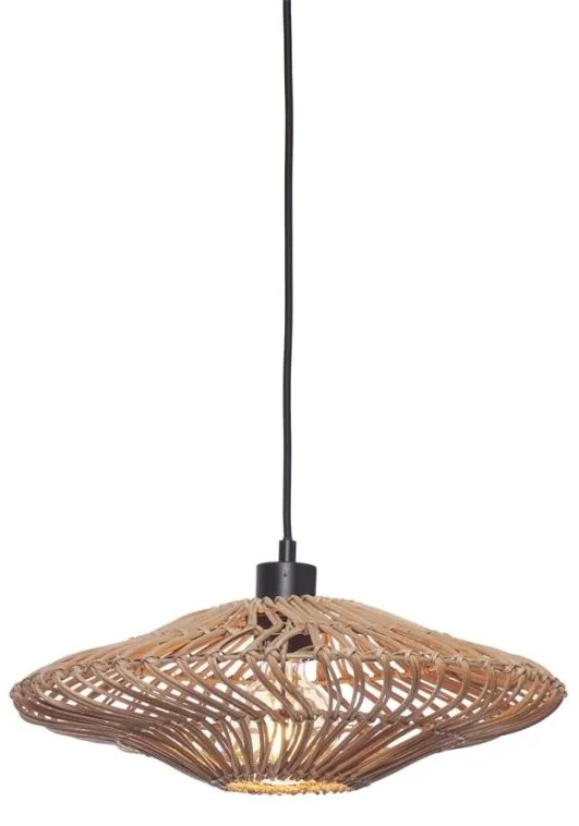 Lustra/Pendul eco din ratan Zanzibar flat 40cm S, nat