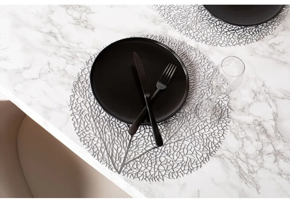 Suport de farfurie Tiseco Home Studio, ⌀ 38 cm, argintiu