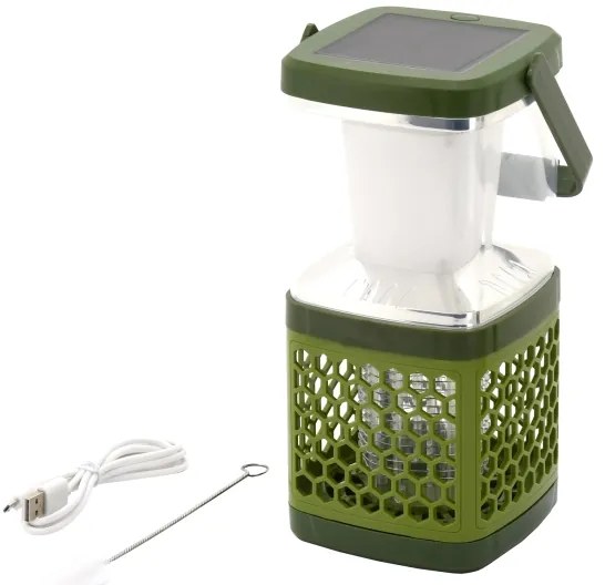 Lampă LED portabilă reîncărcabilă cu capcană pentru insecte LED/3W/1800mAh verde