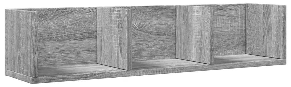 840439 vidaXL Dulap de perete, gri sonoma, 75x18x16,5 cm, lemn compozit