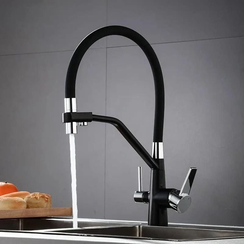 Baterie de Bucătărie cu 3 Cai și Conductă Flexibilă BBC3974N – Versatilitate și Design Modern pentru Bucătării Funcționale
