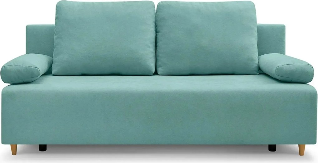 Canapea extensibila SUN, stofa catifelata verde menta - Enjoy new 18,