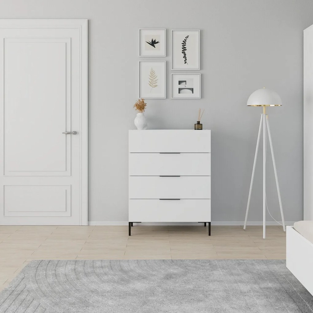 Dulap, Hanah Home, Sfn-1740-Dd-1, 80x104x44 cm, Alb