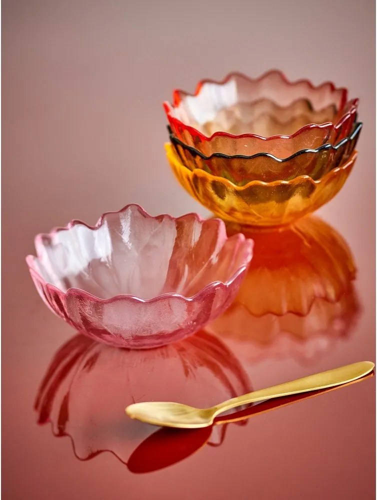 Boluri mici 4 buc. pentru înghețată din sticlă 120 ml Kana – Bloomingville