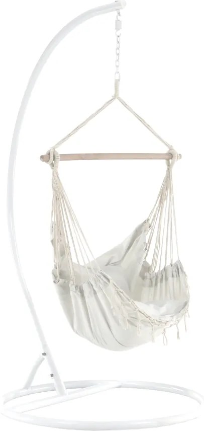 Fotoliu balansoar suspendabil, crem, OFRAME