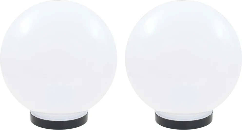 vidaXL Lămpi bol cu LED 2 buc, sferice, 25 cm, PMMA