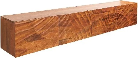 Comoda TV suspendata din lemn de mango Scorpion 200cm, maro