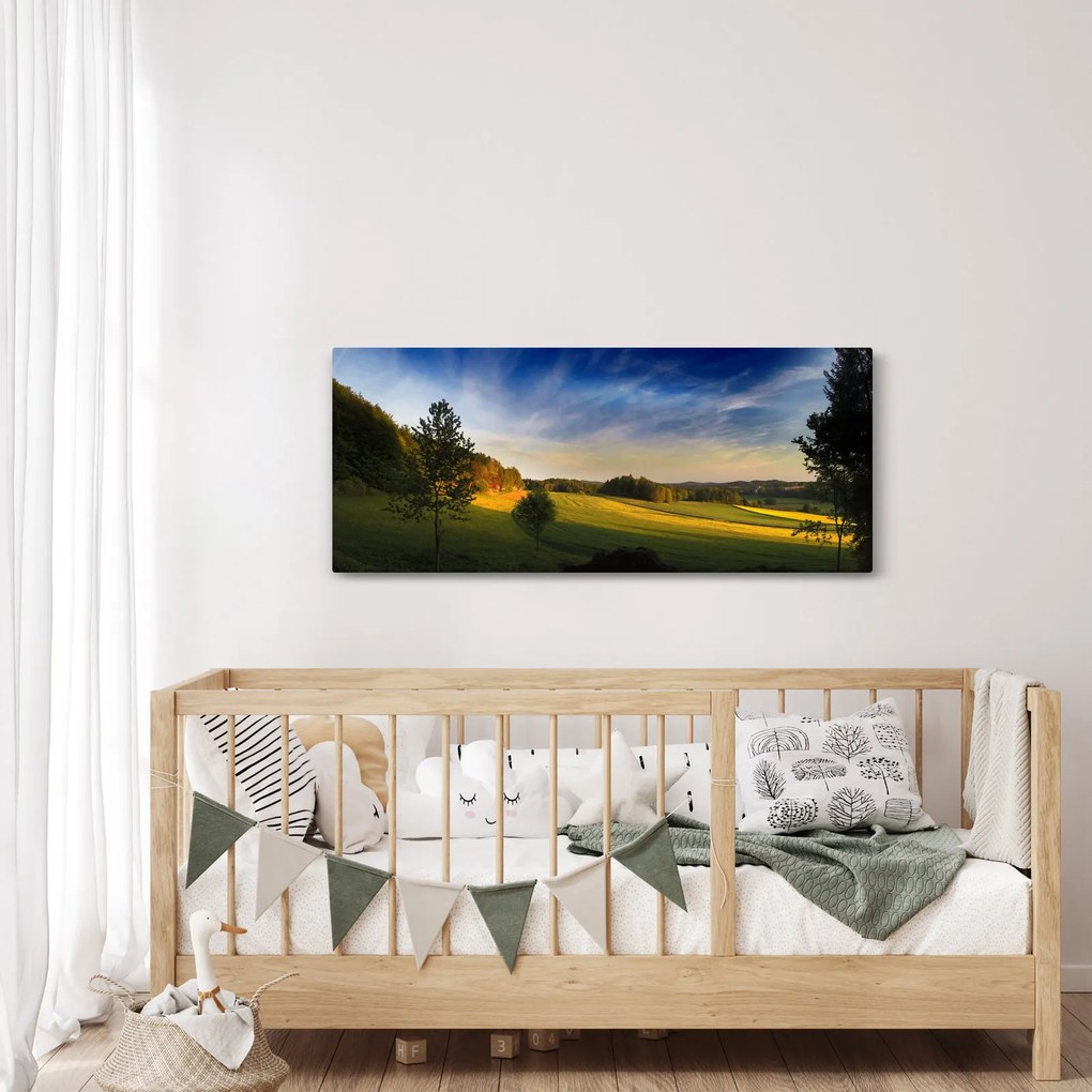 Tablou - Lunca de munte (120x50 cm)
