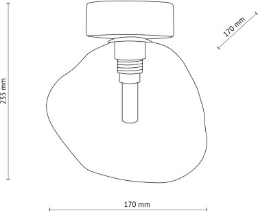 Brilagi - Plafonieră VULCANO 1xG9/8W/230V negru/negru fumuriu
