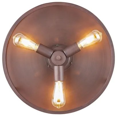 Ventilator LED de tavan CLASSIC FANAWAY 212925 3xE27/4W/230V maro + telecomandă