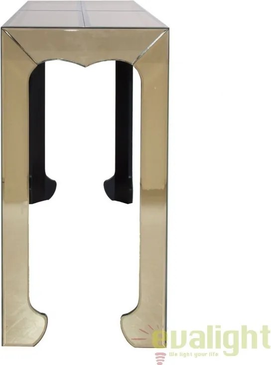 Consola art deco design lux placata cu sticla, Chaussy 23323 VH