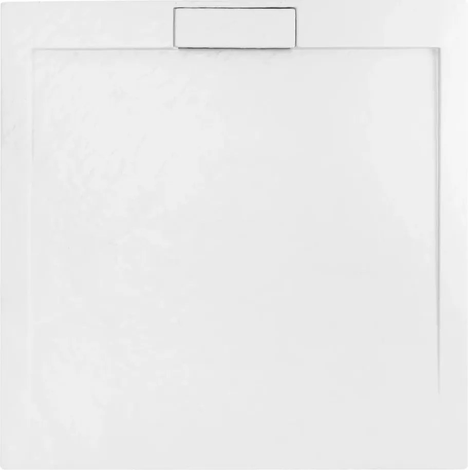 Cadita dus patrata Rea Grand 90x90 alb