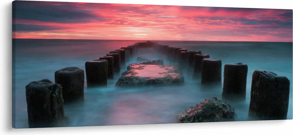 Tablou - Pietre în mare (120x50 cm)