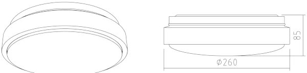 APLED - Plafonieră LED LENS PP TRICOLOR LED/12W/230V IP41 825lm