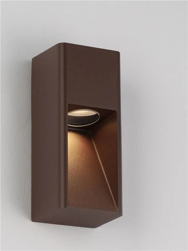 Spot aplicat perete exterior IP65 MAZU rust