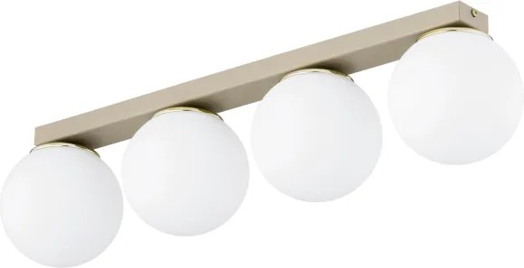 Brilagi - Plafonieră cu spoturi MILO 4xE27/60W/230V bej/auriu