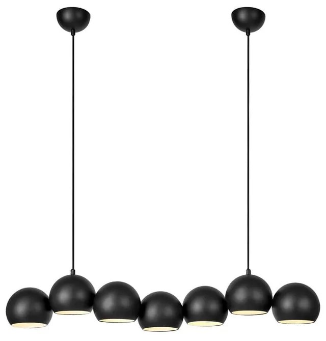 Lustră neagră cu abajur din metal Cupolo – Markslöjd