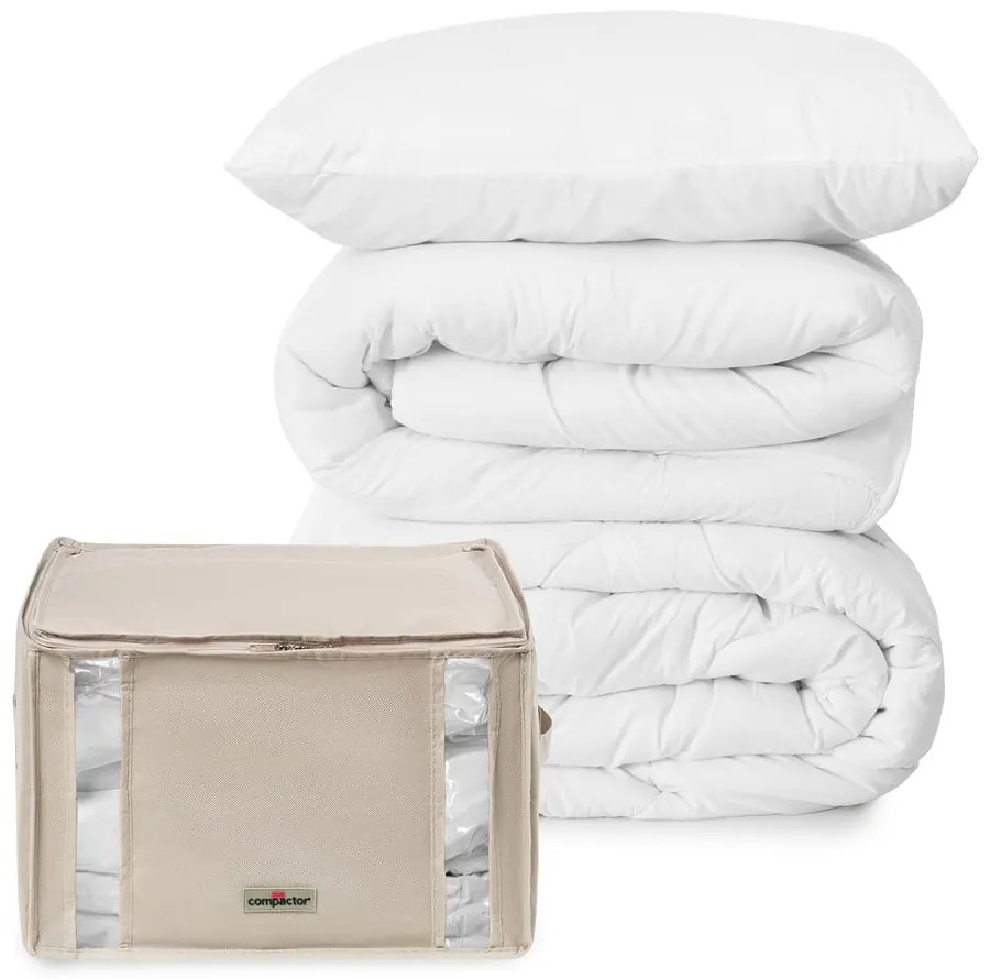 Cutie de depozitare pentru haine din material textil cu vacuum 42x40x25 cm Life – Compactor