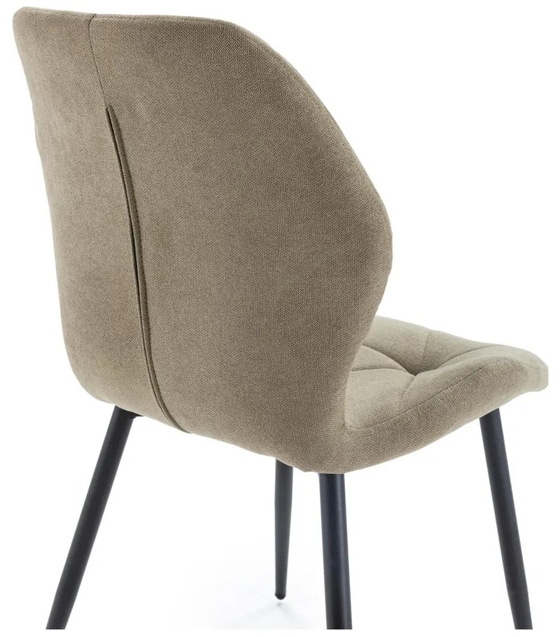 Scaune de dining kaki 4 buc. Luna – Marckeric