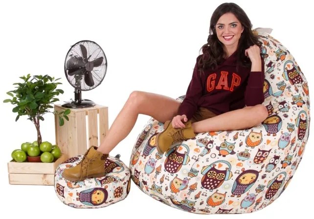 Fotoliu puf Kizzy XXL (suport picioare GRATUIT) (TD 352). 604053
