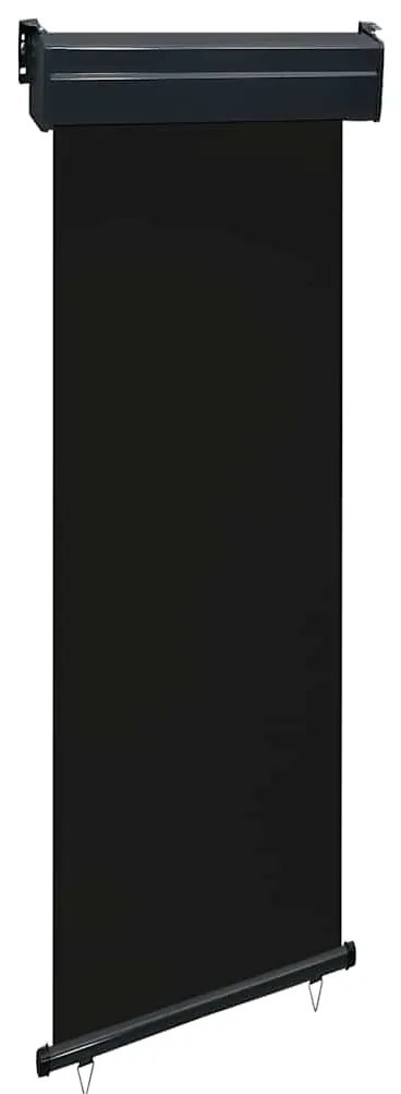 vidaXL Copertină laterală de balcon, negru, 60 x 250 cm